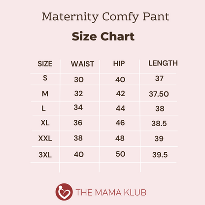 Maternity Comfy Pant Black - Adjustable waist