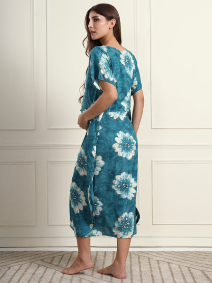 Serene Horizon Maternity and Nursing Kaftaan