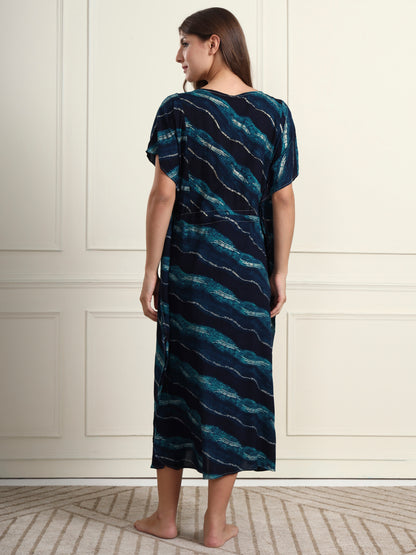 Mystic Ocean Maternity and Nursing Kaftaan
